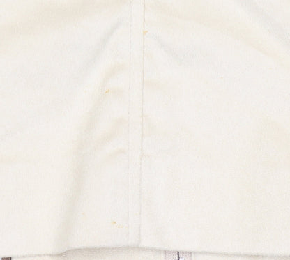 Klass Women Beige Faux Suede Short Zip Jacket Size 14