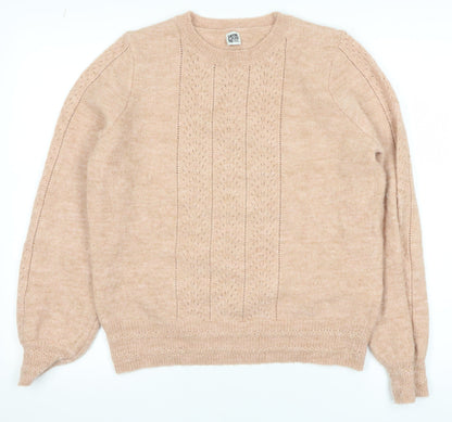 Womens UK Size M La Redoute Collections Beige Pullover Jumper