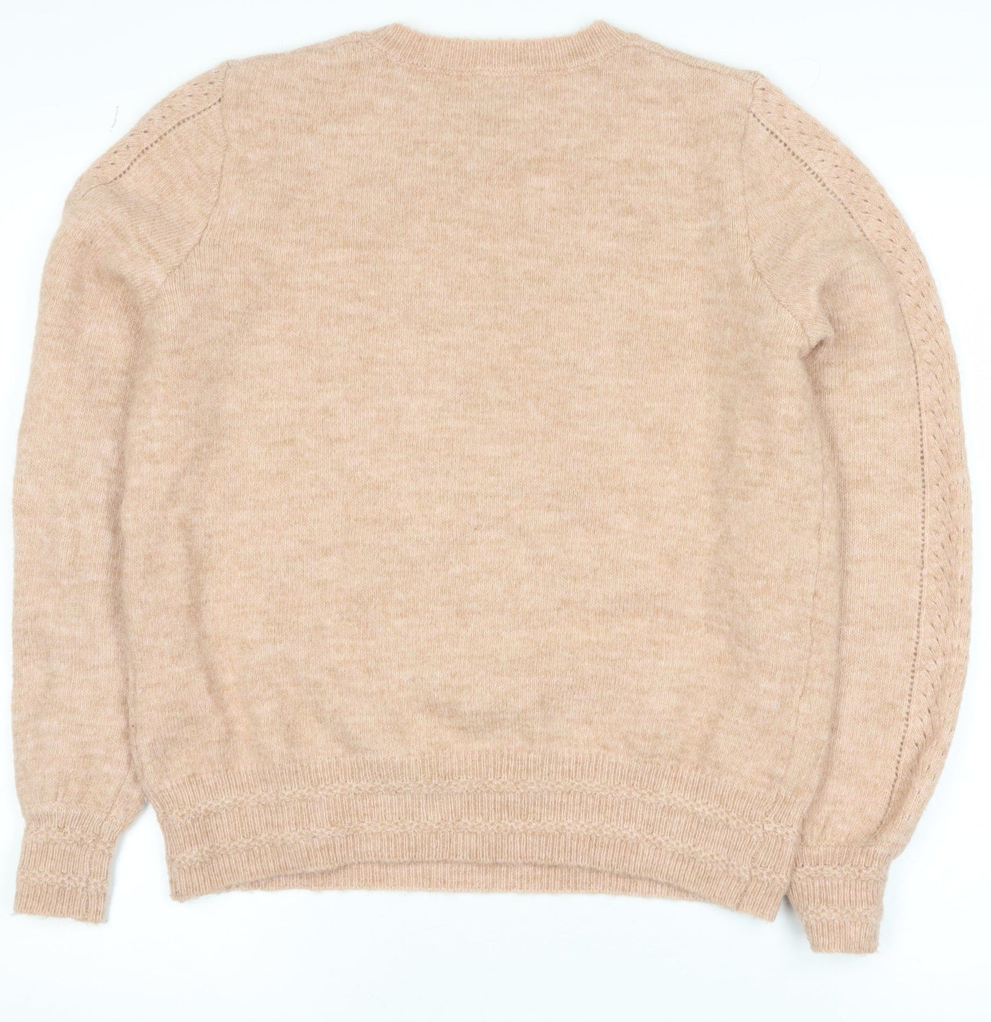 Womens UK Size M La Redoute Collections Beige Pullover Jumper