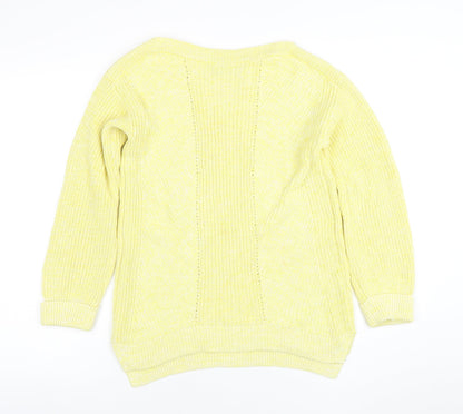 Womens UK Size S Marks and Spencer Yellow Pullover Jumper