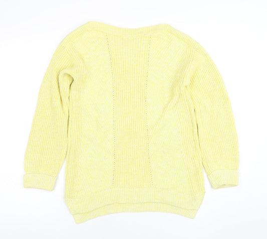 Womens UK Size S Marks and Spencer Yellow Pullover Jumper