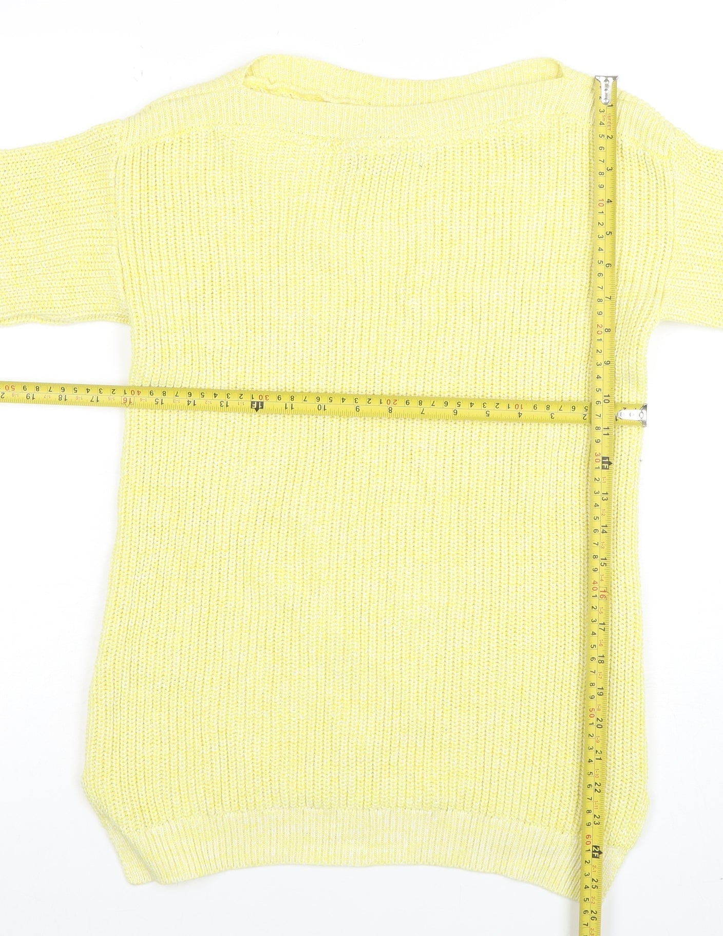 Womens UK Size S Marks and Spencer Yellow Pullover Jumper