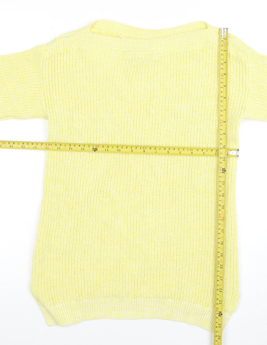 Womens UK Size S Marks and Spencer Yellow Pullover Jumper