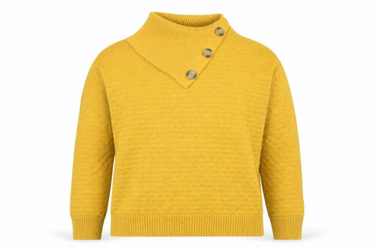 Womens UK Size 12 Apricot Yellow Pullover Jumper