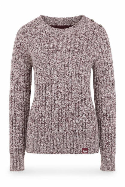 Womens UK Size 2XS Superdry Brown Pullover Jumper