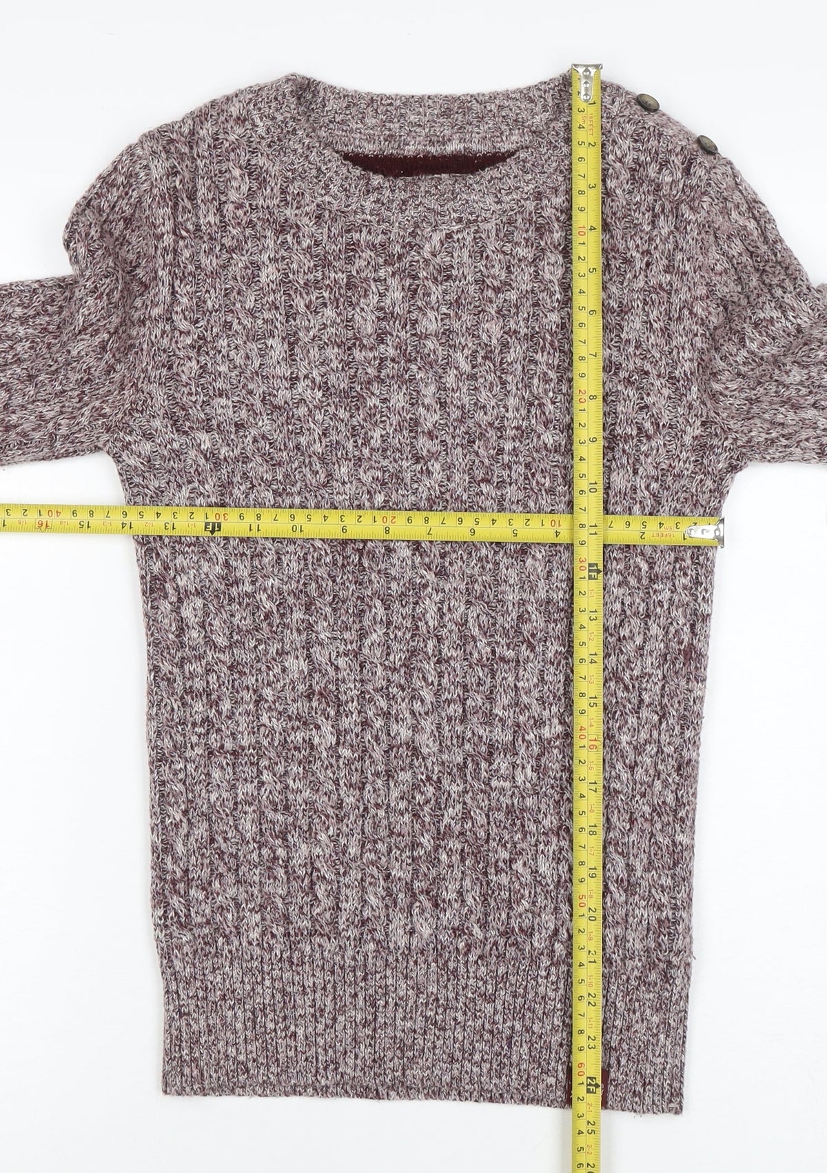 Womens UK Size 2XS Superdry Brown Pullover Jumper