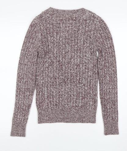 Womens UK Size 2XS Superdry Brown Pullover Jumper