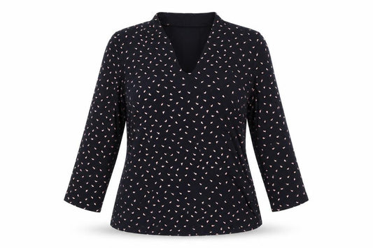 Womens UK Size M Hobbs Black Wrap Blouse