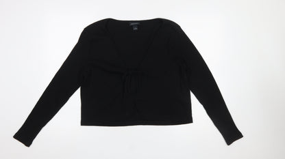 Womens UK Size L Monki Black Cardigan Jumper
