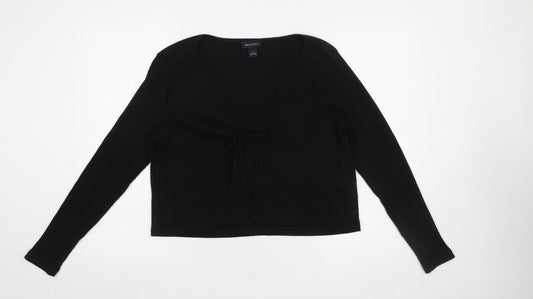 Womens UK Size L Monki Black Cardigan Jumper