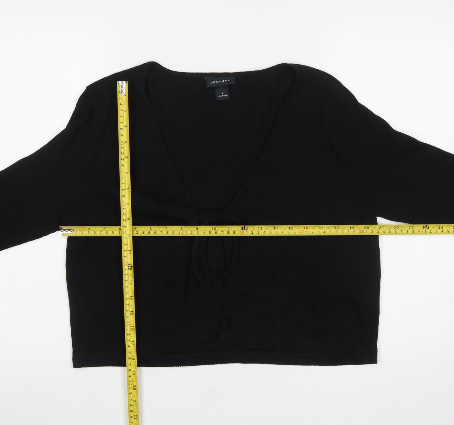 Womens UK Size L Monki Black Cardigan Jumper