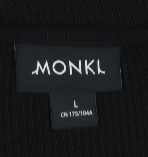 Womens UK Size L Monki Black Cardigan Jumper