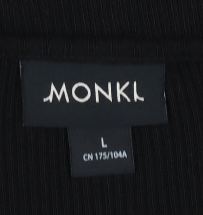 Womens UK Size L Monki Black Cardigan Jumper
