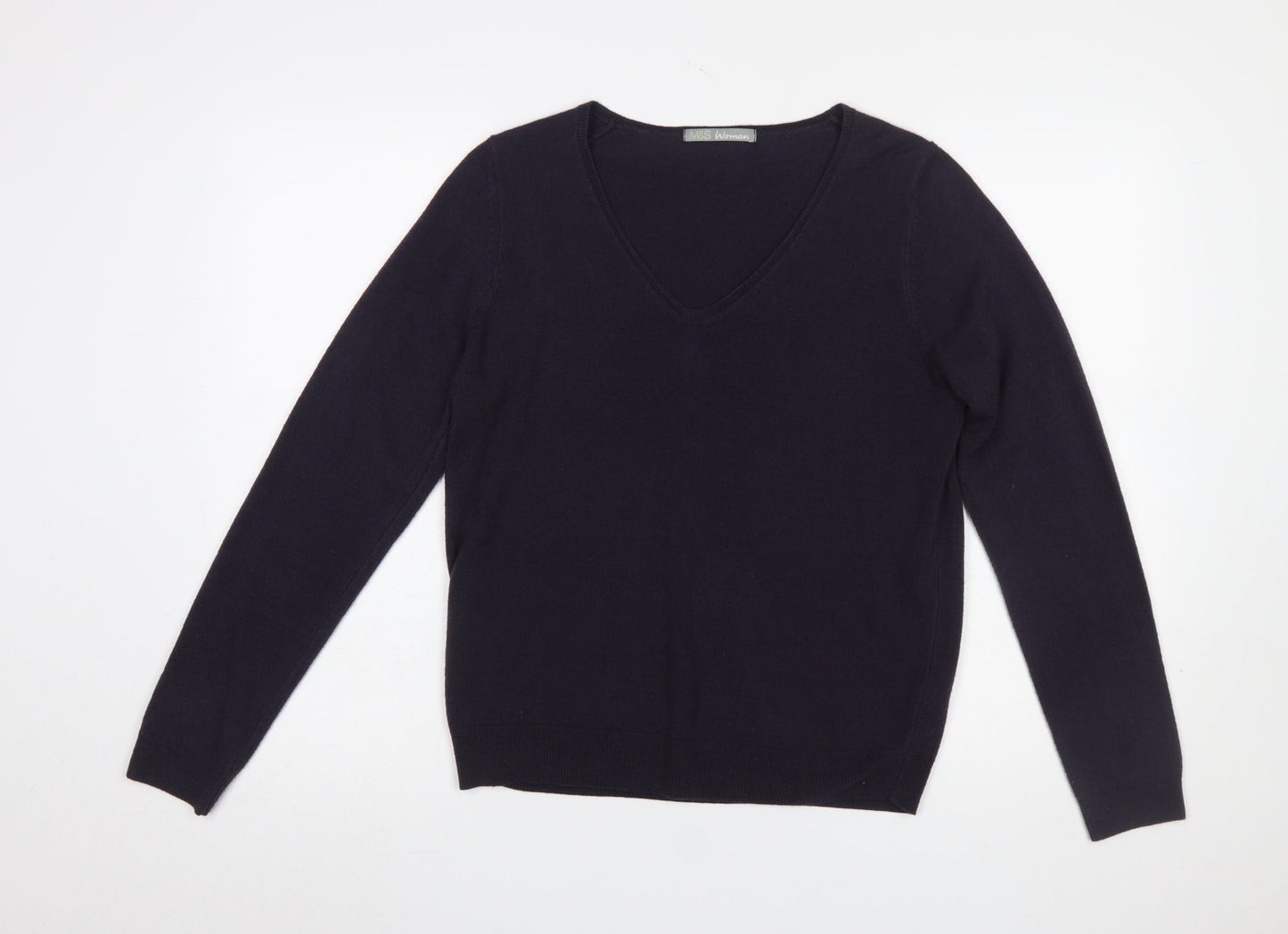 Womens UK Size 14 Marks and Spencer Purple Pullover Jumper