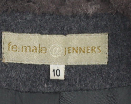 Womens UK Size 10 fe.male @ Jenners Grey Overcoat