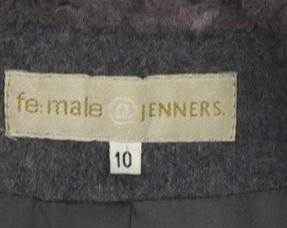 Womens UK Size 10 fe.male @ Jenners Grey Overcoat