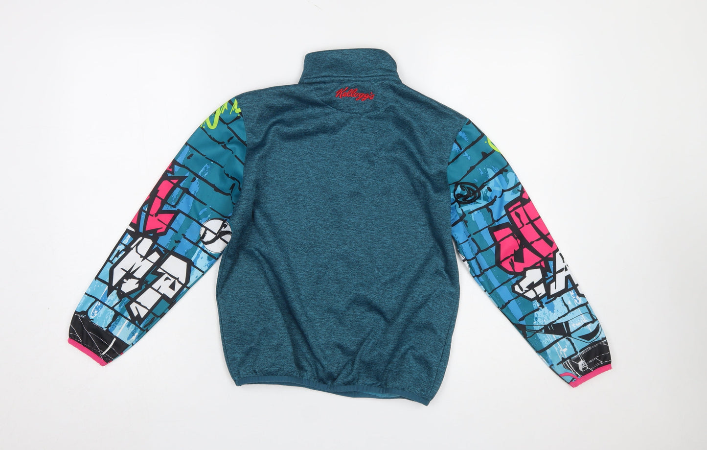 Masita Boys Blue 3-4 Years 1/4 Zip Graphic Sports Sweatshirt