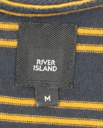 Mens UK Size M River Island Blue  T-Shirt