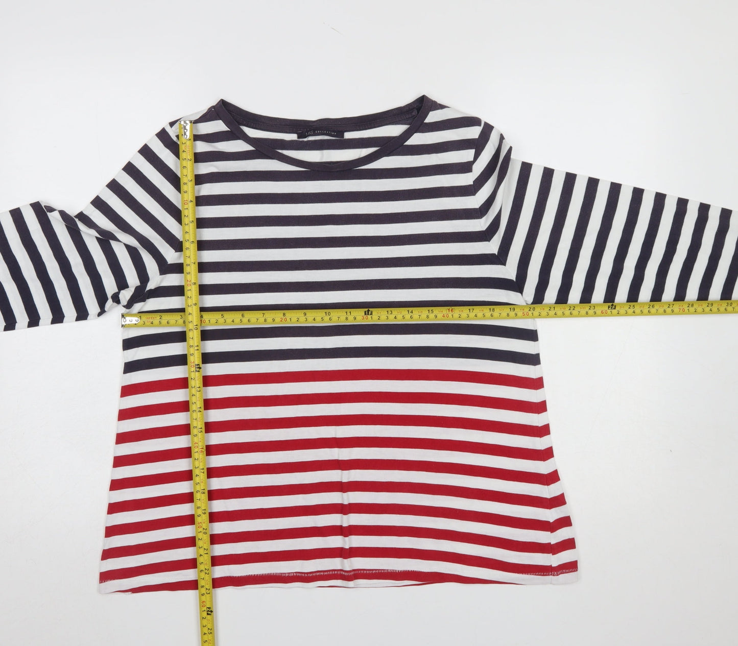 Womens UK Size 16 Marks and Spencer Multicoloured Basic T-Shirt