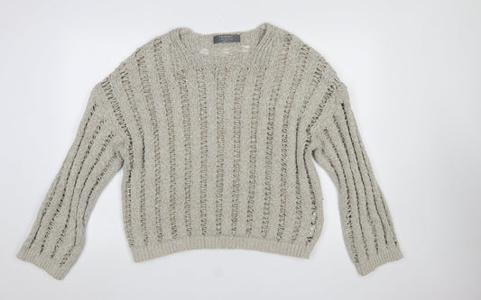 Womens UK Size L Primark Beige Pullover Jumper
