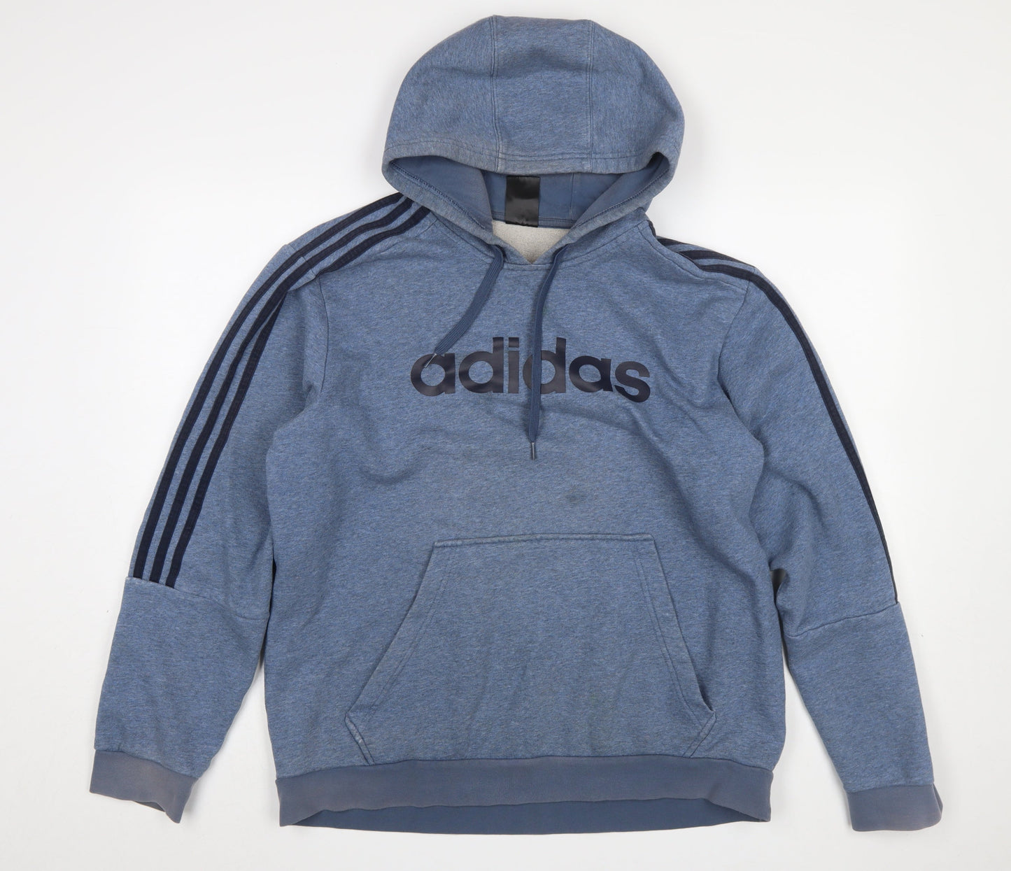 Mens UK Size XL adidas Blue Pullover Hoodie