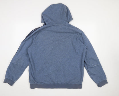 Mens UK Size XL adidas Blue Pullover Hoodie