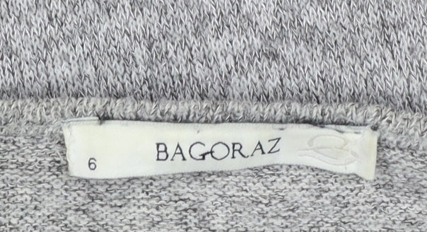 Womens UK Size 14 Bagoraz Grey Cardigan Jumper