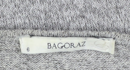 Womens UK Size 14 Bagoraz Grey Cardigan Jumper