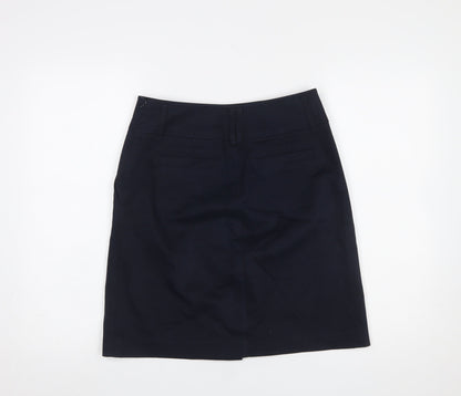 Hazzy's Women's Navy Blue Knee Length Pencil Skirt Size 10