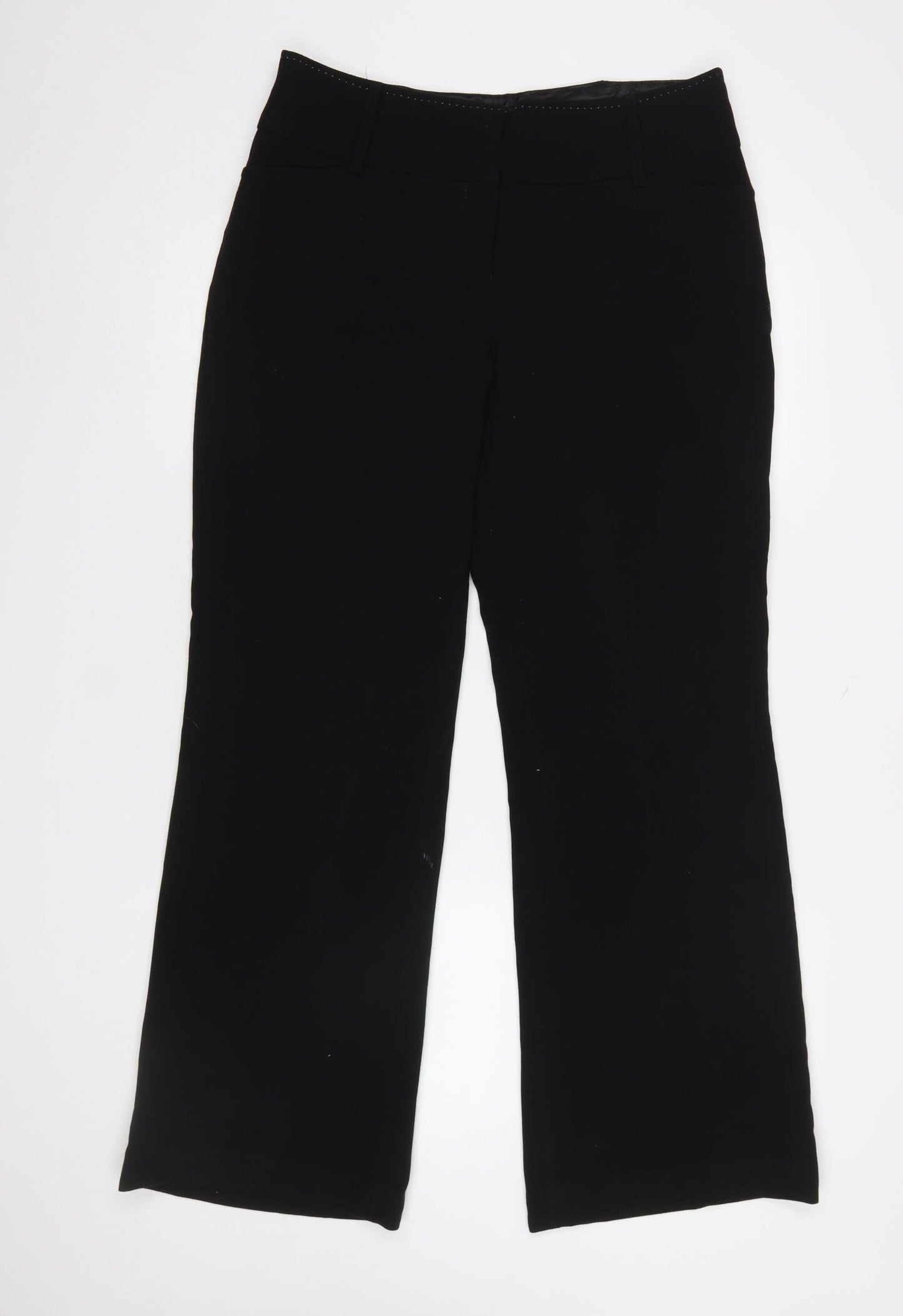 Womens UK Size 14 NEXT Regular Fit Dress Pants Black Trousers