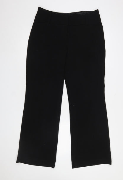 Womens UK Size 14 NEXT Regular Fit Dress Pants Black Trousers