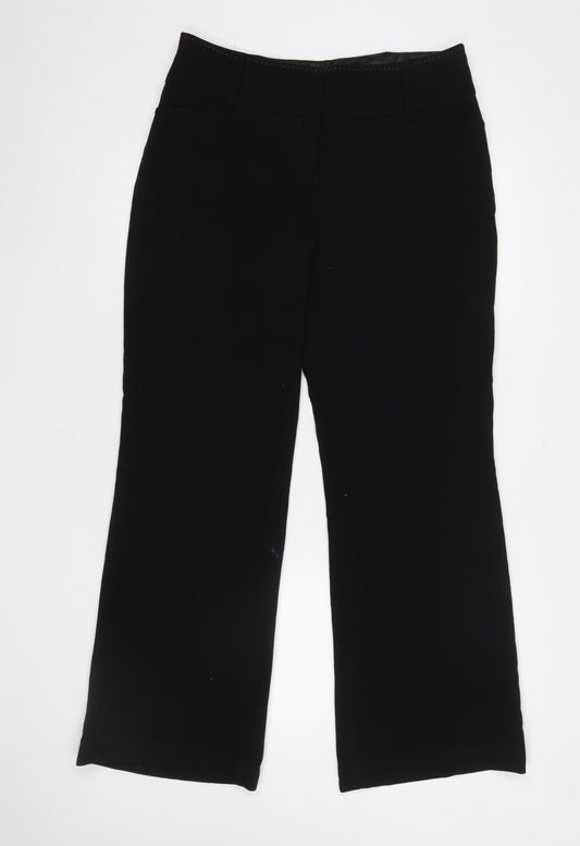 Womens UK Size 14 NEXT Regular Fit Dress Pants Black Trousers