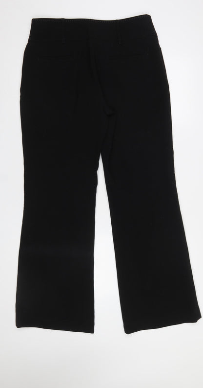 Womens UK Size 14 NEXT Regular Fit Dress Pants Black Trousers