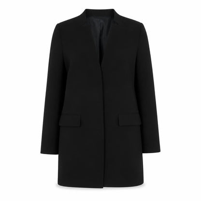 H&M Women's Black Regular Fit Mid-Length Blazer Size 8