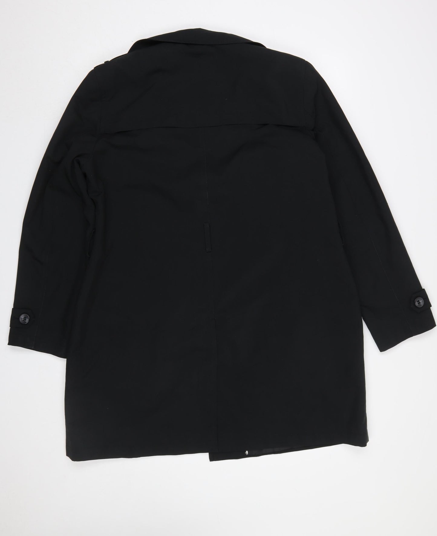 Womens UK Size 18 Marks and Spencer Black Trench Coat