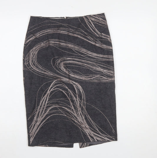 Womens UK Size 10 Jigsaw Straight & Pencil Twill Skirt