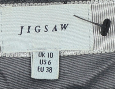 Womens UK Size 10 Jigsaw Straight & Pencil Twill Skirt