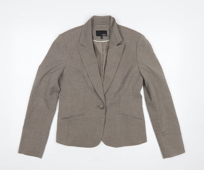 Womens UK Size 10 NEXT Regular Beige Suit Jacket