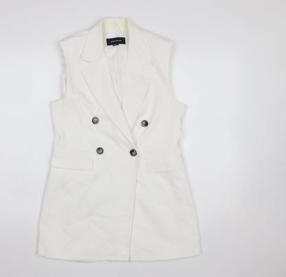 Womens UK Size 6 Karen Millen Regular White Suit Waistcoat