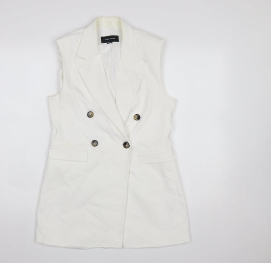 Womens UK Size 6 Karen Millen Regular White Suit Waistcoat