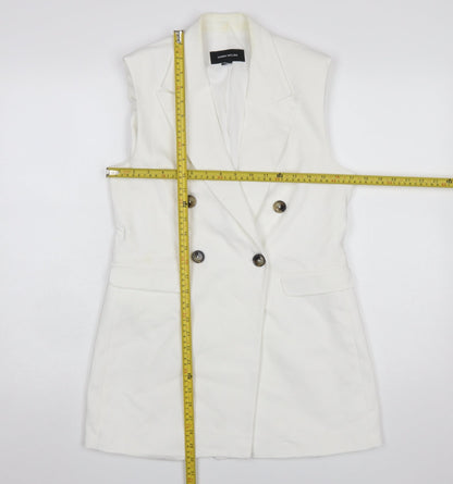 Womens UK Size 6 Karen Millen Regular White Suit Waistcoat