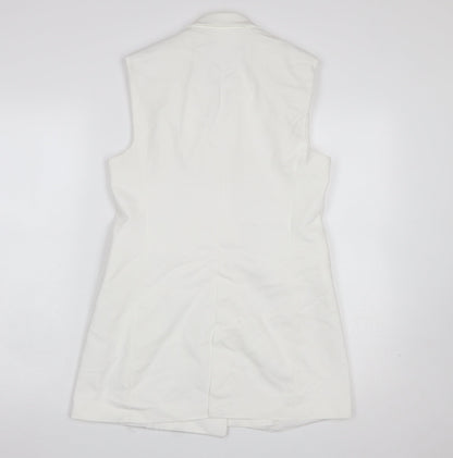 Womens UK Size 6 Karen Millen Regular White Suit Waistcoat