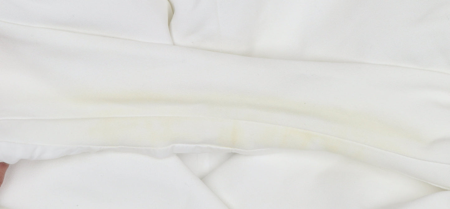 Womens UK Size 6 Karen Millen Regular White Suit Waistcoat