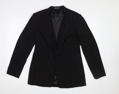 Womens UK Size 12 Kaleidoscope Regular Black Blazer