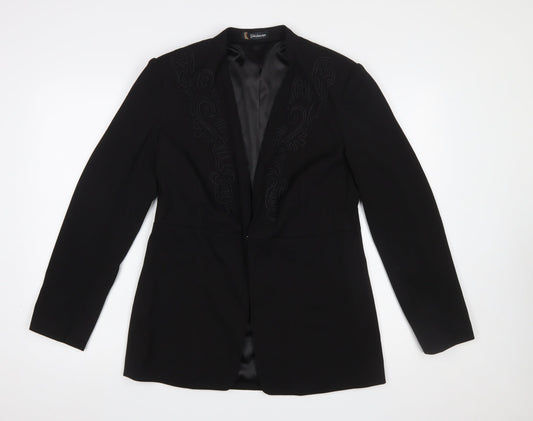 Womens UK Size 12 Kaleidoscope Regular Black Blazer
