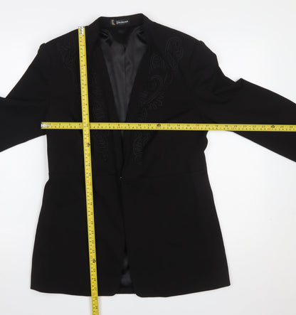 Womens UK Size 12 Kaleidoscope Regular Black Blazer
