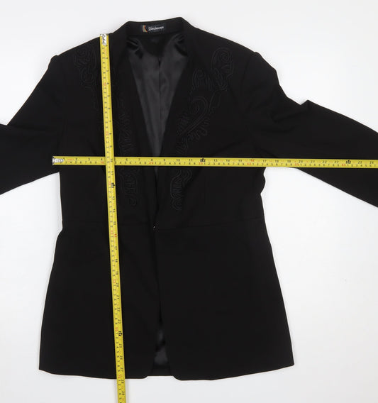 Womens UK Size 12 Kaleidoscope Regular Black Blazer