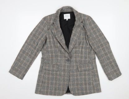 Womens UK Size XS Maison d'Amélie Regular Grey Blazer