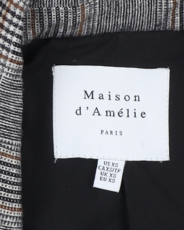 Womens UK Size XS Maison d'Amélie Regular Grey Blazer