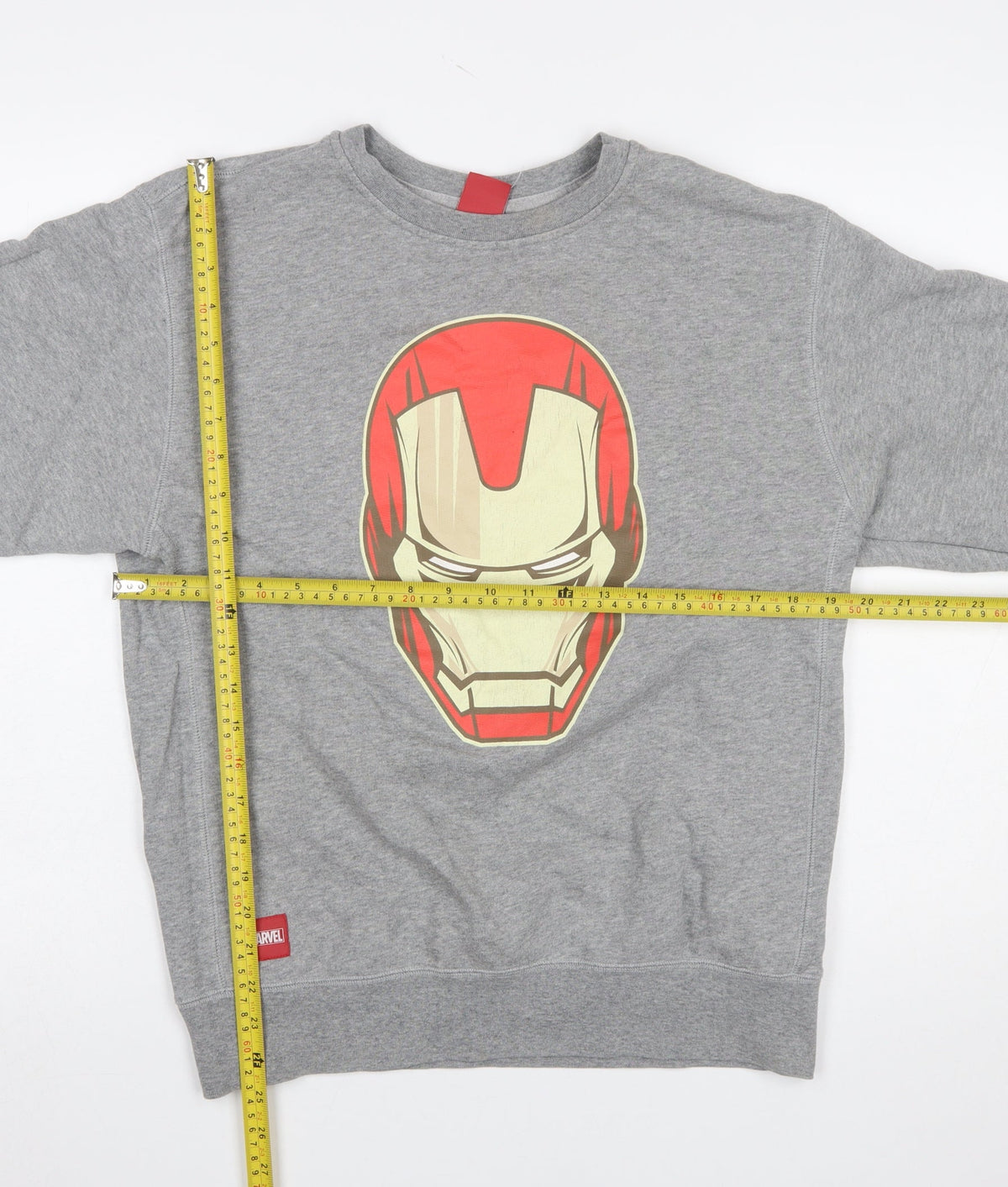 Mens UK Size L Marvel Grey Pullover Sweatshirt